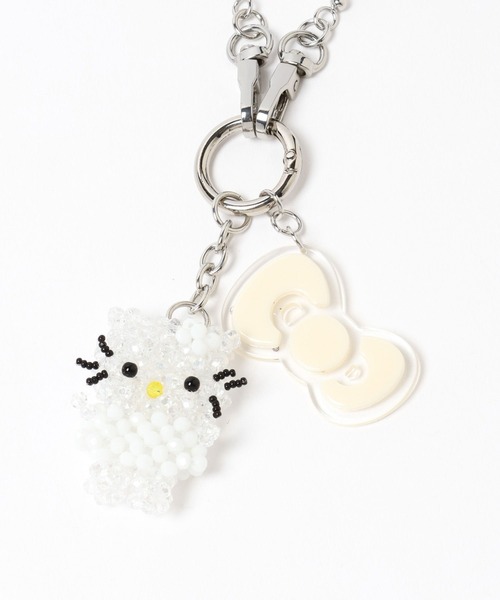 Me%(ミィパーセント)の「【HELLO KITTY】ビーズキーチャーム 319782(キーホルダー・レディース・アイボリー・FREE)」の22枚目の写真