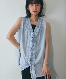 トップス smile SMILE ORCHID｜セットアップ可シャツドッキングニットトップス