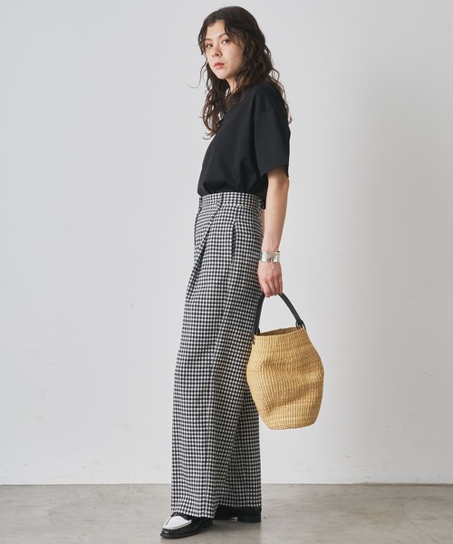 Whim Gazette(ウィムガゼット)の「クルーコットンジャージープルオーバー(Tシャツ/カットソー・レディース・ブラック/ホワイト・FREE)」の7枚目の写真