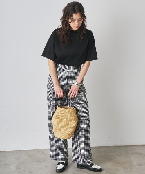 Whim Gazette(ウィムガゼット)の「クルーコットンジャージープルオーバー(Tシャツ/カットソー・レディース・ブラック/ホワイト・FREE)」の12枚目の写真