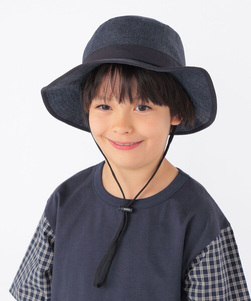 SHIPS(シップス)の「SHIPS KIDS: アドベンチャー ハット(ハット・キッズ・ナチュラル/ベージュ/ネイビー・LARGE/MEDIUM)」の1枚目の写真