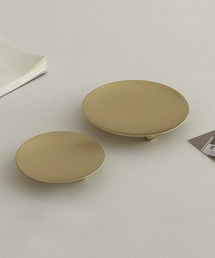 E.M.A.N.O.N（エマノン）の「【E.M.A.N.O.N】ニュアンスラウンドプレート/メタルトレイ(RO)（インテリア雑貨）」