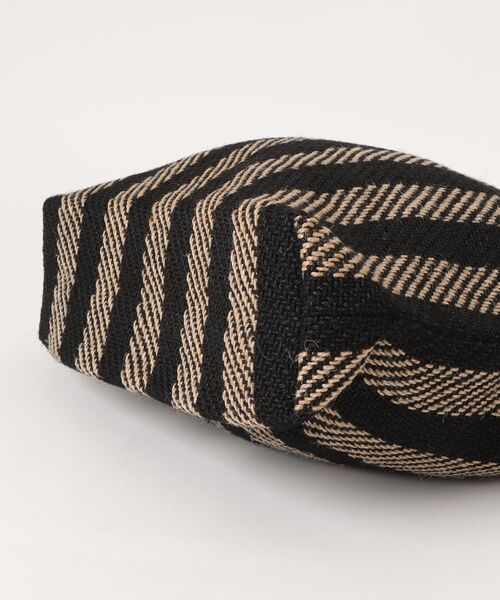 CLEDRAN（クレドラン）の「【手機ならではの質感】CL3761 HAND＆WORK STRIPE JUTE TOTE（トートバッグ・レディース・ブラック系その他/イエロー系その他・FREE）」の18枚目の写真