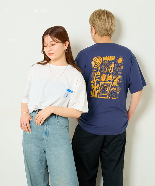 BIRTHDAY BAR(バースデイバー)の「norahi x BIRTHDAY BAR Tシャツ(Tシャツ/カットソー・レディース・ダークグリーン/インディゴブルー/ホワイト・MEDIUM/LARGE)」の21枚目の写真