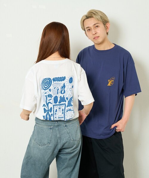 BIRTHDAY BAR(バースデイバー)の「norahi x BIRTHDAY BAR Tシャツ(Tシャツ/カットソー・レディース・ダークグリーン/インディゴブルー/ホワイト・MEDIUM/LARGE)」の22枚目の写真