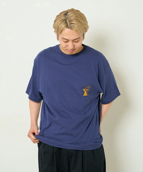 BIRTHDAY BAR(バースデイバー)の「norahi x BIRTHDAY BAR Tシャツ(Tシャツ/カットソー・レディース・ダークグリーン/インディゴブルー/ホワイト・MEDIUM/LARGE)」の5枚目の写真