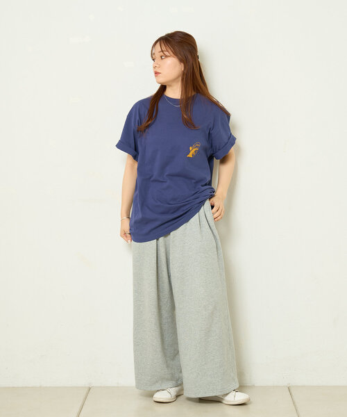 BIRTHDAY BAR(バースデイバー)の「norahi x BIRTHDAY BAR Tシャツ(Tシャツ/カットソー・レディース・ダークグリーン/インディゴブルー/ホワイト・MEDIUM/LARGE)」の6枚目の写真