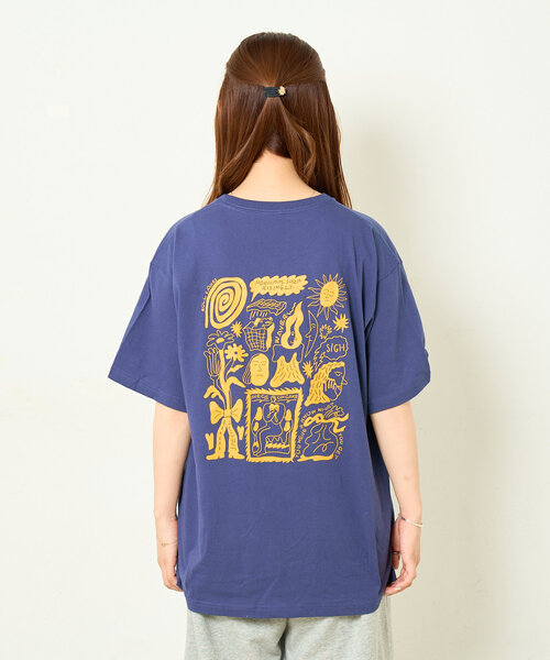 BIRTHDAY BAR(バースデイバー)の「norahi x BIRTHDAY BAR Tシャツ(Tシャツ/カットソー・レディース・ダークグリーン/インディゴブルー/ホワイト・MEDIUM/LARGE)」の10枚目の写真