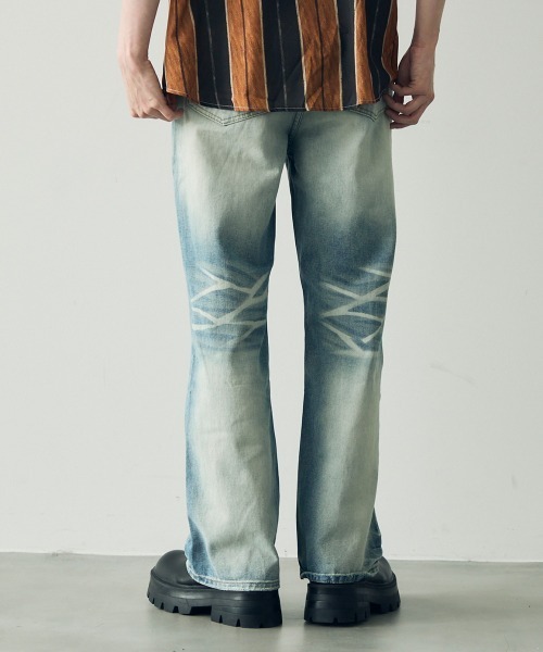 セール】Vintage Wash Straight Denim Pants / ビンテージ