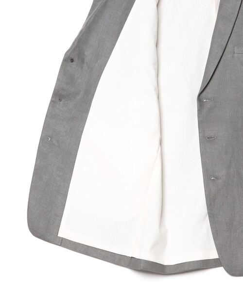 suzuki takayuki(スズキタカユキ)の「long jacket Ⅰ(テーラードジャケット・メンズ・ブラック/アイボリー/グレー・02/00/01)」の4枚目の写真