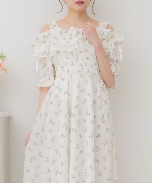 【お客♡】エバーフレッシュ♥記念品 セール】アソートパイピングフリルOP（ワンピース）｜ems excite
