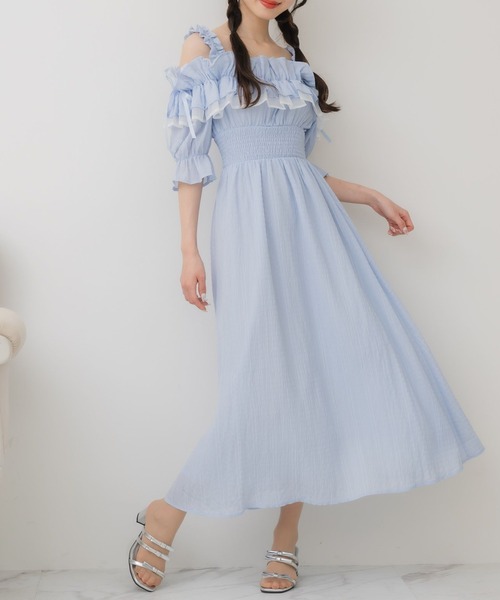 国内発送/ギフトOK☆Since Then☆フリル ショート ワンピース☆ frill denim onepiece | Katrin TOKYO
