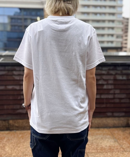 SNOOPY×OLD BETTY'S（スヌーピーカケルオールドベティーズ）の「スヌーピー【SNOOPY】O/E Heavy Weight 1Pocket T-shirts（Tシャツ/カットソー・レディース・ホワイト/ブラック・S/M/XL/L）」の11枚目の写真