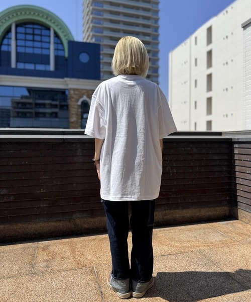 SNOOPY×OLD BETTY'S（スヌーピーカケルオールドベティーズ）の「スヌーピー【SNOOPY】O/E Heavy Weight 1Pocket T-shirts（Tシャツ/カットソー・レディース・ホワイト/ブラック・S/M/XL/L）」の15枚目の写真