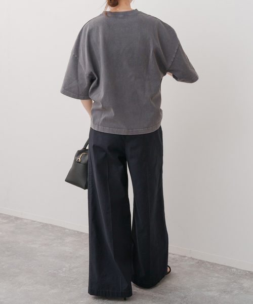 Spick & Span（スピックアンドスパン）の「バックサテンカーゴワイドパンツ（カーゴパンツ・レディース・ブラック/カーキ・34/36/38）」の10枚目の写真