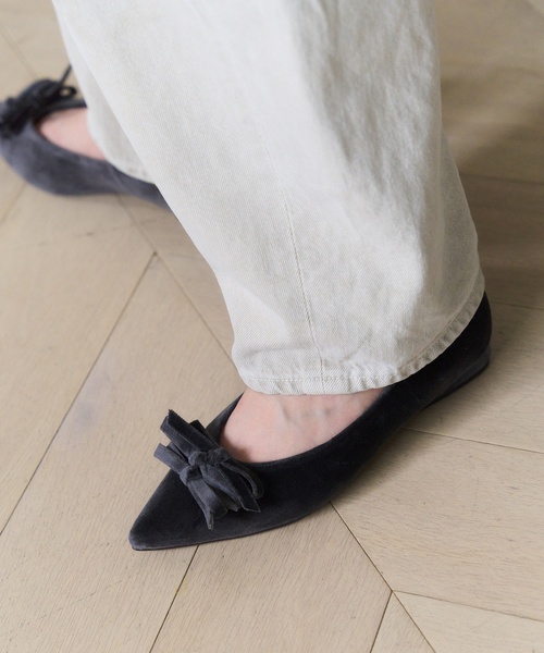セール】ポインテッドメニーリボンフラット（その他シューズ）｜LE