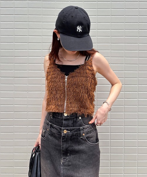 ISOOK(アイスー)の「【ISOOK / アイスー】天竺カップ付きダブルストラップキャミ / ベアキャミソール ブラトップ インナーキャミ 2本ストラップ タンクトップ インナー ホワイト ブラック ブラウン 白 黒 茶 ZOZOTOWN限定(キャミソール・レディース・ブラック/ホワイト/ブラウン・FREE)」の18枚目の写真