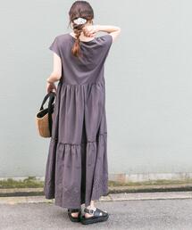 ITEMS URBANRESEARCH | ピグメントティアードワンピース(ワンピース)