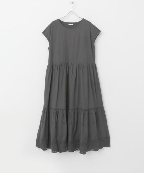 ITEMS URBANRESEARCH（アイテムズ アーバンリサーチ）の「ピグメントティアードワンピース（ワンピース・レディース・オレンジ/チャコールグレー/アイボリー・FREE）」の19枚目の写真