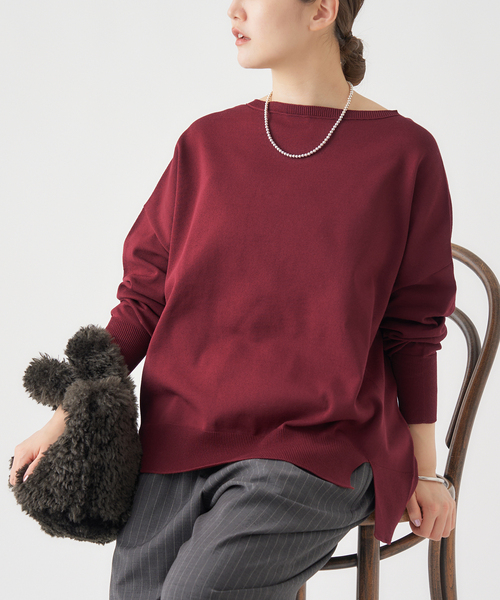 WEB限定/追加2》コットンストレッチ NEO2 ワイド長袖プルオーバー