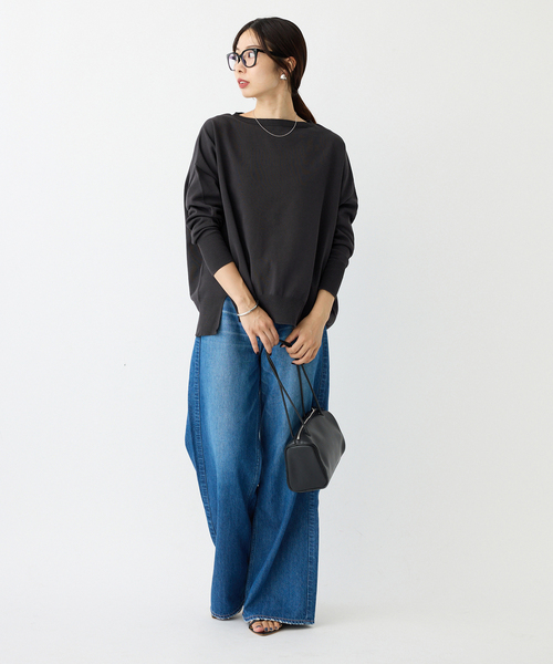 WEB限定/追加2》コットンストレッチ NEO2 ワイド長袖プルオーバー