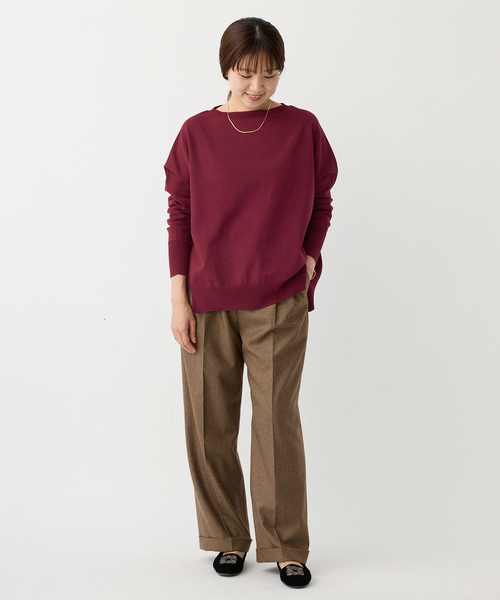 WEB限定/追加2》コットンストレッチ NEO2 ワイド長袖プルオーバー