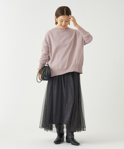 WEB限定/追加2》コットンストレッチ NEO2 ワイド長袖プルオーバー