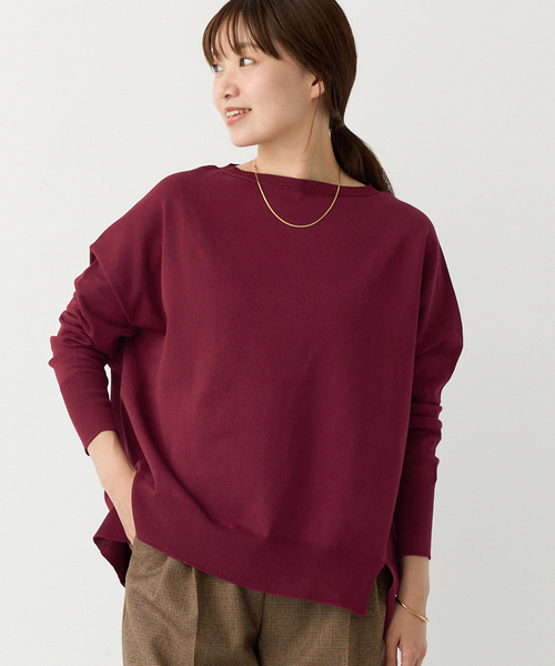 WEB限定/追加2》コットンストレッチ NEO2 ワイド長袖プルオーバー