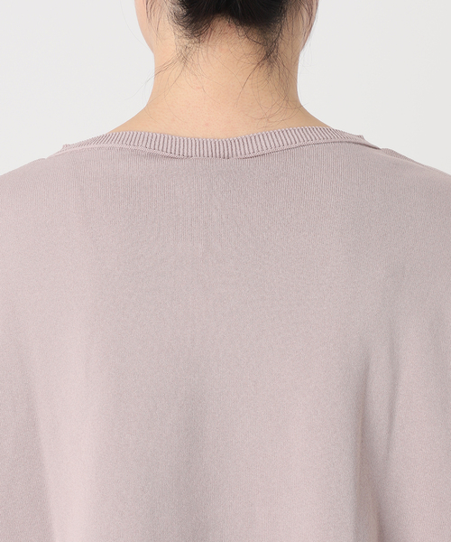 IENA（イエナ）の「《WEB限定/追加2》コットンストレッチ NEO2 ワイド長袖プルオーバー（ニット/セーター・レディース・チャコールグレー/ベージュ/レッド/ブラウン・FREE）」の17枚目の写真