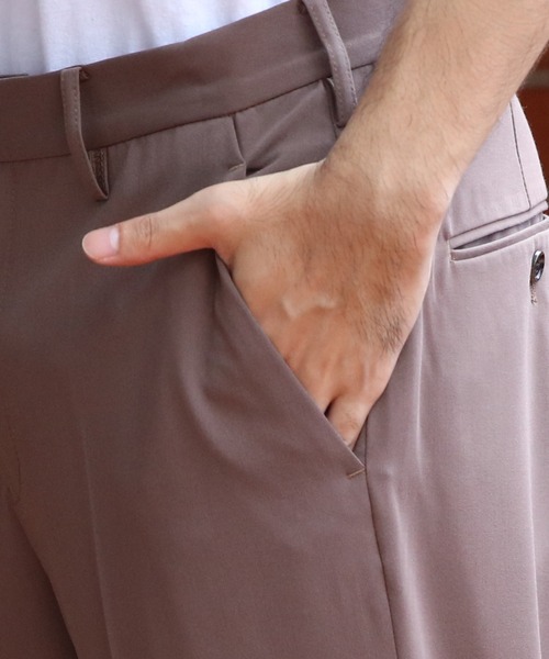 ８(eight)（エイト）の「センタープレスフレアスラックス（スラックス・メンズ・アッシュブラウン/ダークネイビー・マルチサイズ）」の18枚目の写真