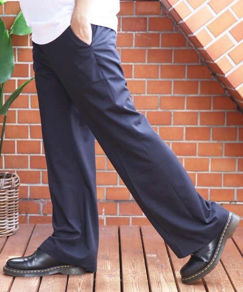 ８(eight)（エイト）の「センタープレスフレアスラックス（スラックス・メンズ・アッシュブラウン/ダークネイビー・マルチサイズ）」の3枚目の写真