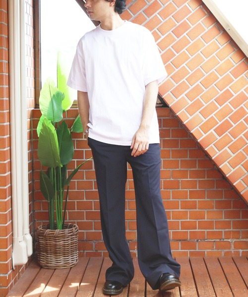 ８(eight)（エイト）の「センタープレスフレアスラックス（スラックス・メンズ・アッシュブラウン/ダークネイビー・マルチサイズ）」の6枚目の写真