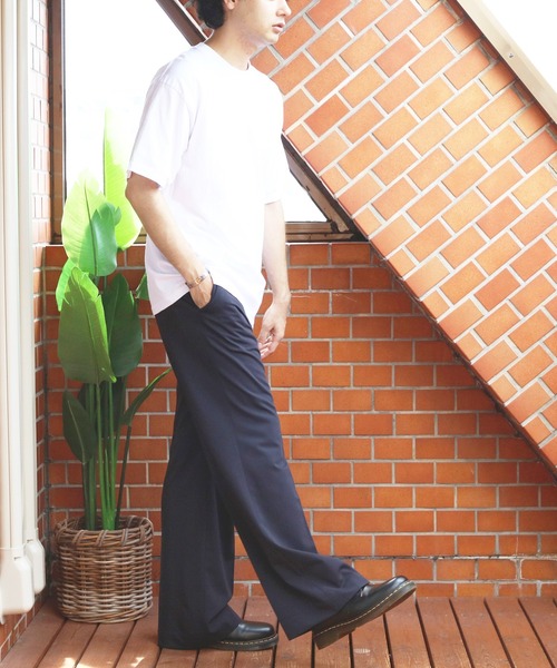 ８(eight)（エイト）の「センタープレスフレアスラックス（スラックス・メンズ・アッシュブラウン/ダークネイビー・マルチサイズ）」の8枚目の写真