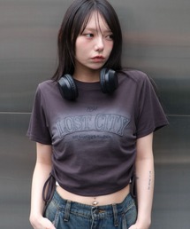 WEGO | WEGO/【25年春夏新作】スプレーロゴドロストちびT(Tシャツ/カットソー)