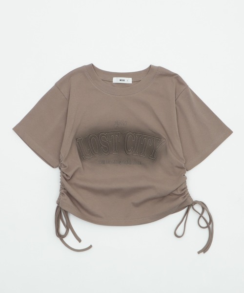 WEGO（ウィゴー）の「WEGO/スプレーロゴドロストちびT（Tシャツ/カットソー・レディース・スミクロ/グレー/レッド・FREE）」の21枚目の写真