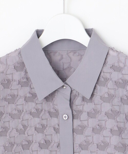 自由区最新作！ジオメトリックジャガードブラウス 自由区最新作！ジオメトリックジャガードブラウス 自由区最新作！ジオ