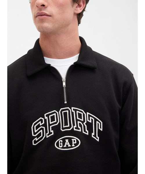 GAP(ギャップ)の「ヴィンテージソフト GAPロゴ 1/4ジップアップ プルオーバー(スウェット・メンズ・グレー/レッド系その他/ブラウン/ブラック・XS/S/M/L/XL)」の20枚目の写真