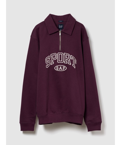 GAP(ギャップ)の「ヴィンテージソフト GAPロゴ 1/4ジップアップ プルオーバー(スウェット・メンズ・グレー/レッド系その他/ブラウン/ブラック・XS/S/M/L/XL)」の7枚目の写真