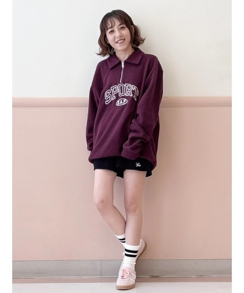 GAP(ギャップ)の「ヴィンテージソフト GAPロゴ 1/4ジップアップ プルオーバー(スウェット・メンズ・グレー/レッド系その他/ブラウン/ブラック・XS/S/M/L/XL)」の5枚目の写真