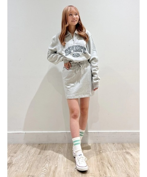 GAP(ギャップ)の「ヴィンテージソフト GAPロゴ 1/4ジップアップ プルオーバー(スウェット・メンズ・グレー/レッド系その他/ブラウン/ブラック・XS/S/M/L/XL)」の22枚目の写真