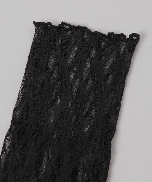 JEANASIS(ジーナシス)の「ハナガラレースソックス/571520(ソックス/靴下・レディース・オフホワイト/ブラック・FREE)」の3枚目の写真