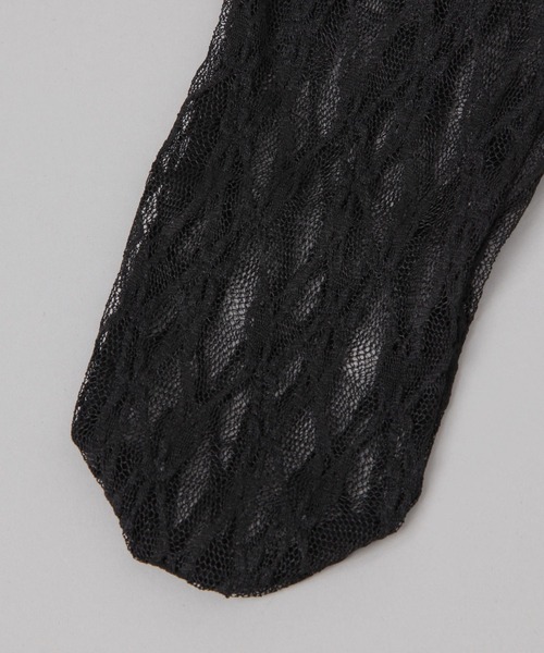 JEANASIS(ジーナシス)の「ハナガラレースソックス/571520(ソックス/靴下・レディース・オフホワイト/ブラック・FREE)」の4枚目の写真