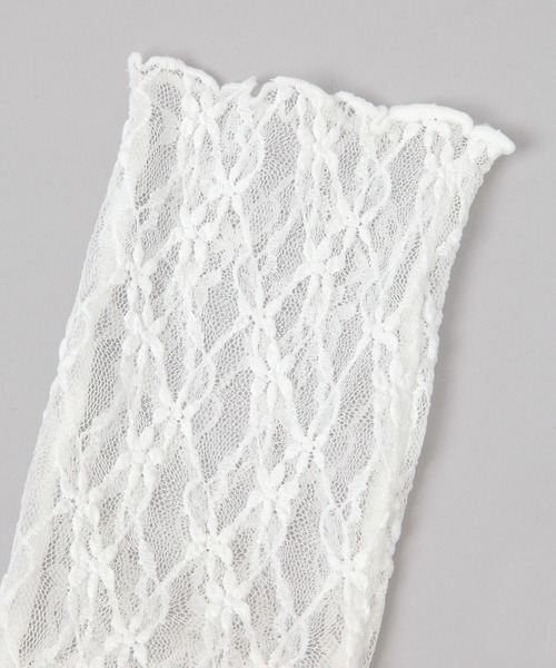 JEANASIS(ジーナシス)の「ハナガラレースソックス/571520(ソックス/靴下・レディース・オフホワイト/ブラック・FREE)」の5枚目の写真