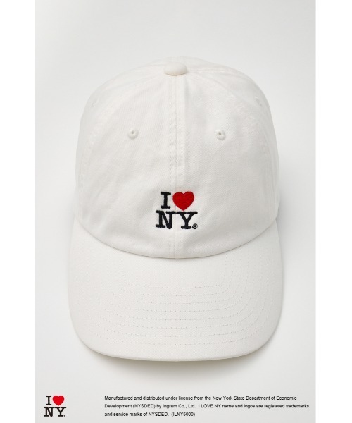 MOUSSY(マウジー)の「I LOVE NY キャップ(キャップ・レディース・ホワイト/ブルー/ブラック・FREE)」の1枚目の写真