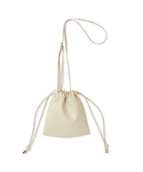 FRAY I.D（フレイアイディー）の「ドロストポーチバッグ（ショルダーバッグ・レディース・アイボリー・F）」の2枚目の写真