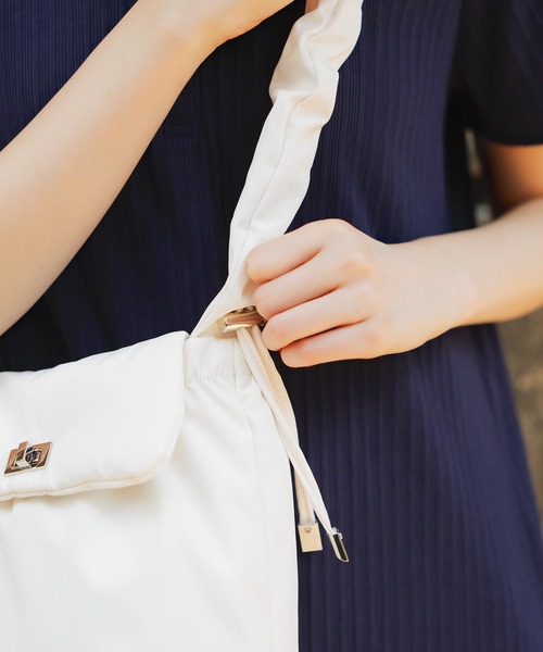 OUTDOOR PRODUCTS(アウトドアプロダクツ)の「WEB限定追加【OUTDOOR PRODUCTS】VIS別注ドロストミニショルダーバッグ(ショルダーバッグ・レディース・キナリ/ブラック/ピンク系その他2/ブラウン系その他・FREE)」の13枚目の写真