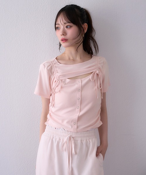 セール】胸あきトップス（Tシャツ/カットソー）｜one after