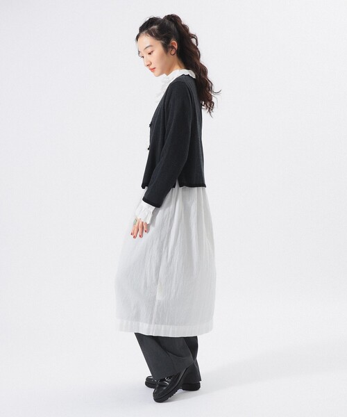 BEAMS BOY（ビームスボーイ）の「12ゲージ チャイナ トリム カーディガン（カーディガン/ボレロ・レディース・ブルー系その他/レッド系その他/チャコールグレー・2/1）」の10枚目の写真