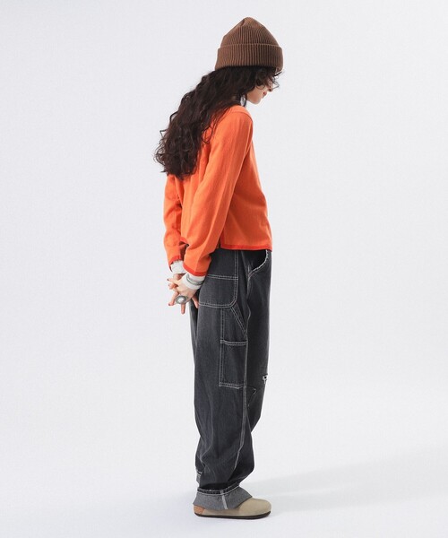 BEAMS BOY（ビームスボーイ）の「12ゲージ チャイナ トリム カーディガン（カーディガン/ボレロ・レディース・ブルー系その他/レッド系その他/チャコールグレー・2/1）」の14枚目の写真