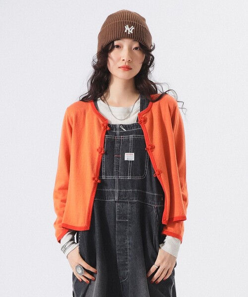 BEAMS BOY（ビームスボーイ）の「12ゲージ チャイナ トリム カーディガン（カーディガン/ボレロ・レディース・ブルー系その他/レッド系その他/チャコールグレー・2/1）」の15枚目の写真